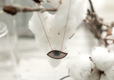 eyes 펜던트 블루 necklace