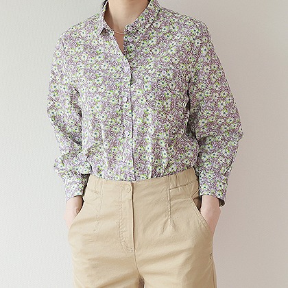 잔꽃 퍼프 870 blouse
