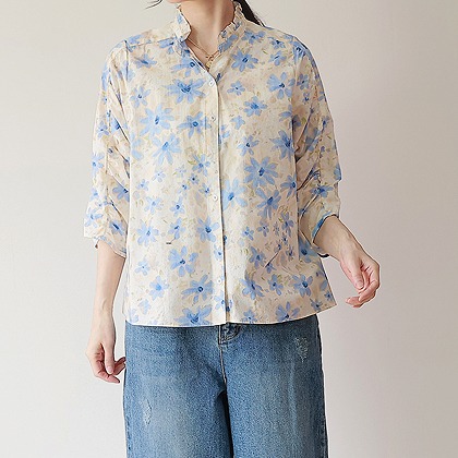 플라워 여유핏 09 blouse